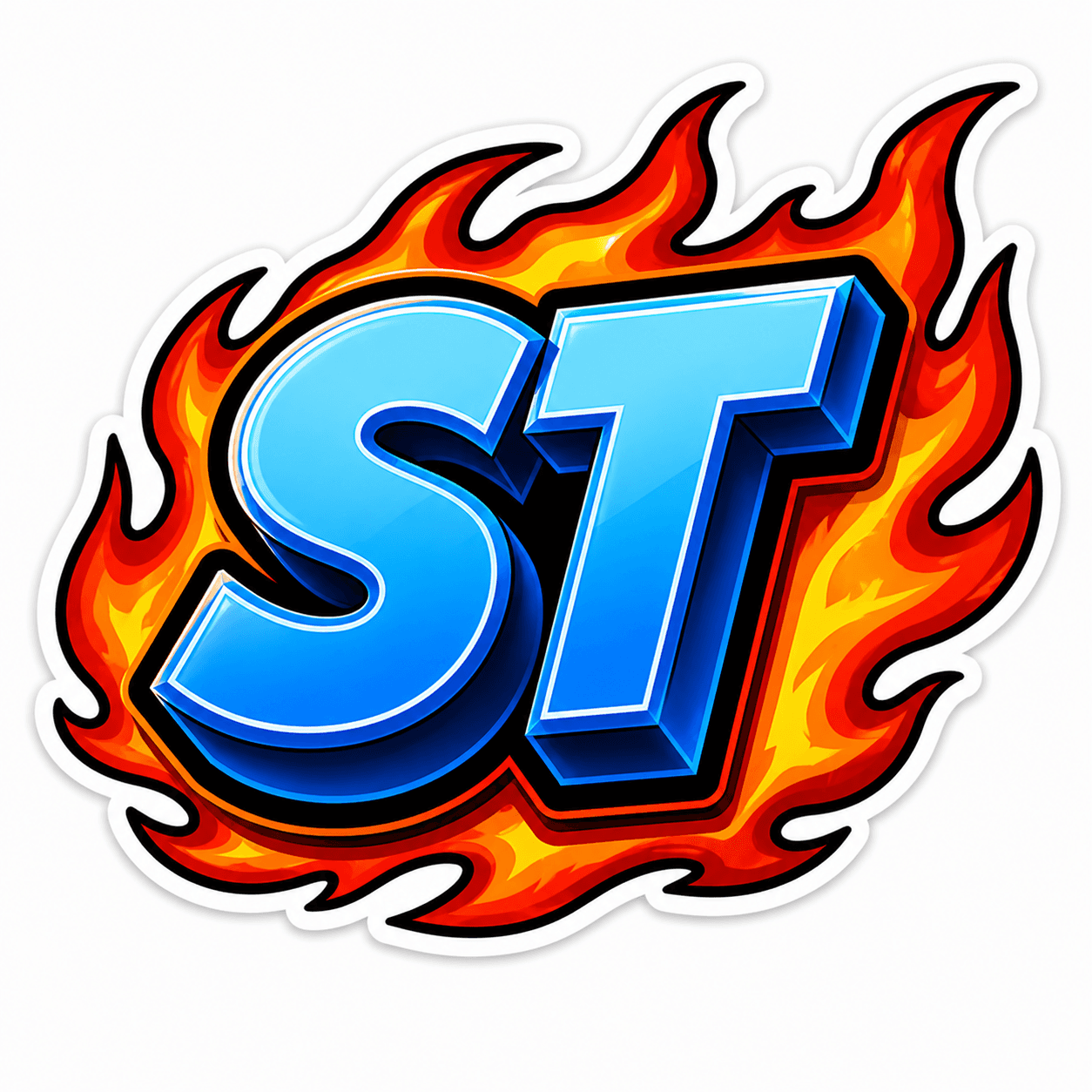 ST Flamme Klistremerke