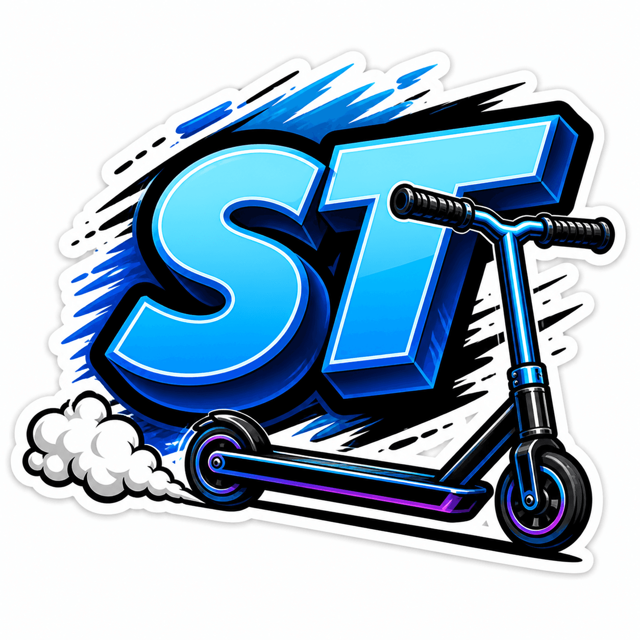 ST Scooter Klistremerke